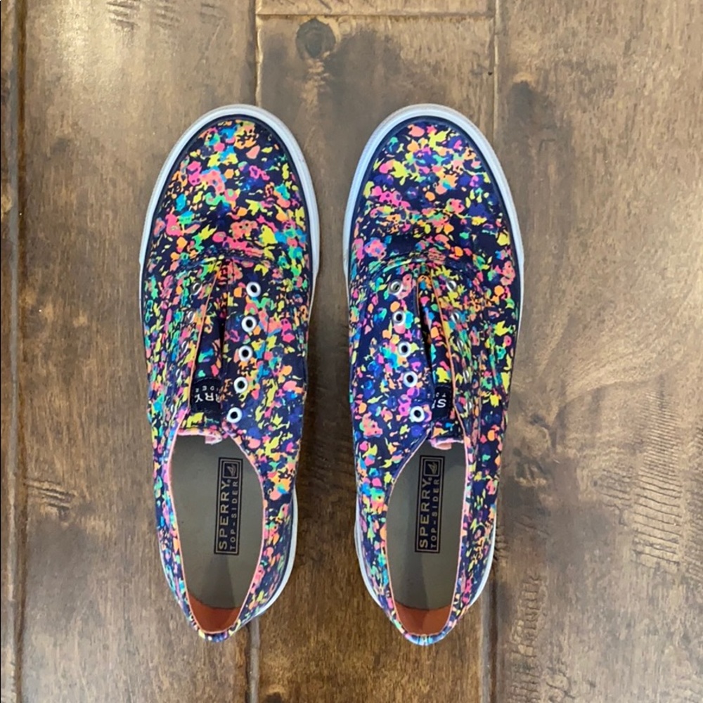 Paint Splatter Sperry